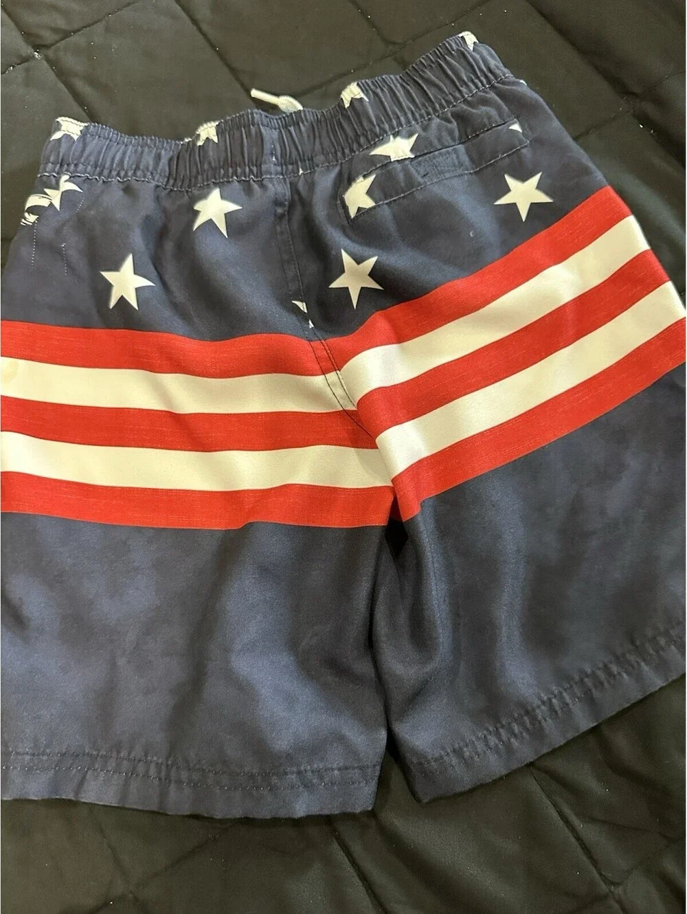Circo Boys XS Stars & Stripes Swim Shorts Blue Red White Drawstring Lined